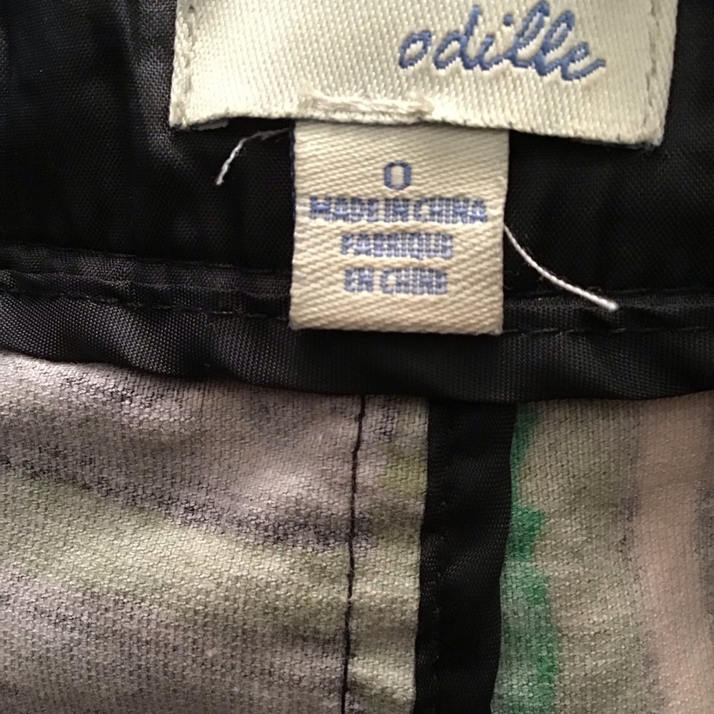 Anthropologie Odille bright striped velvet skirt - Picture 2 of 13